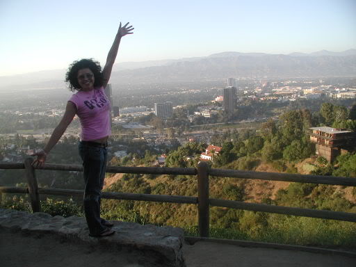 Aja on top of a Mountain
